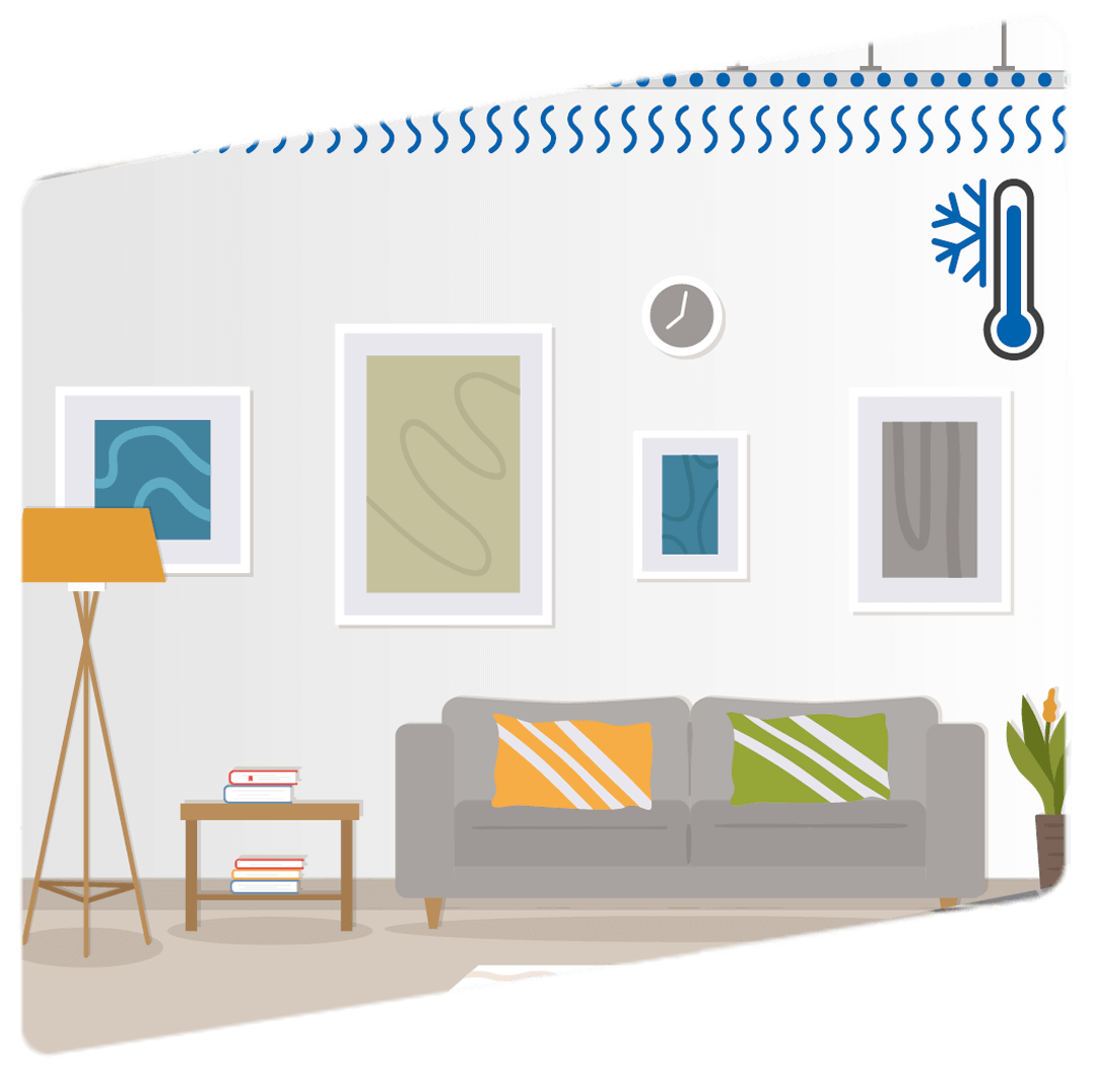 Climafit chlazení stropem